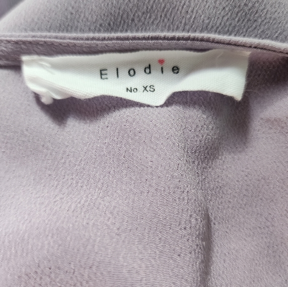 Elodie Light Purple Blouse Size X-Small - Picture 3 of 3